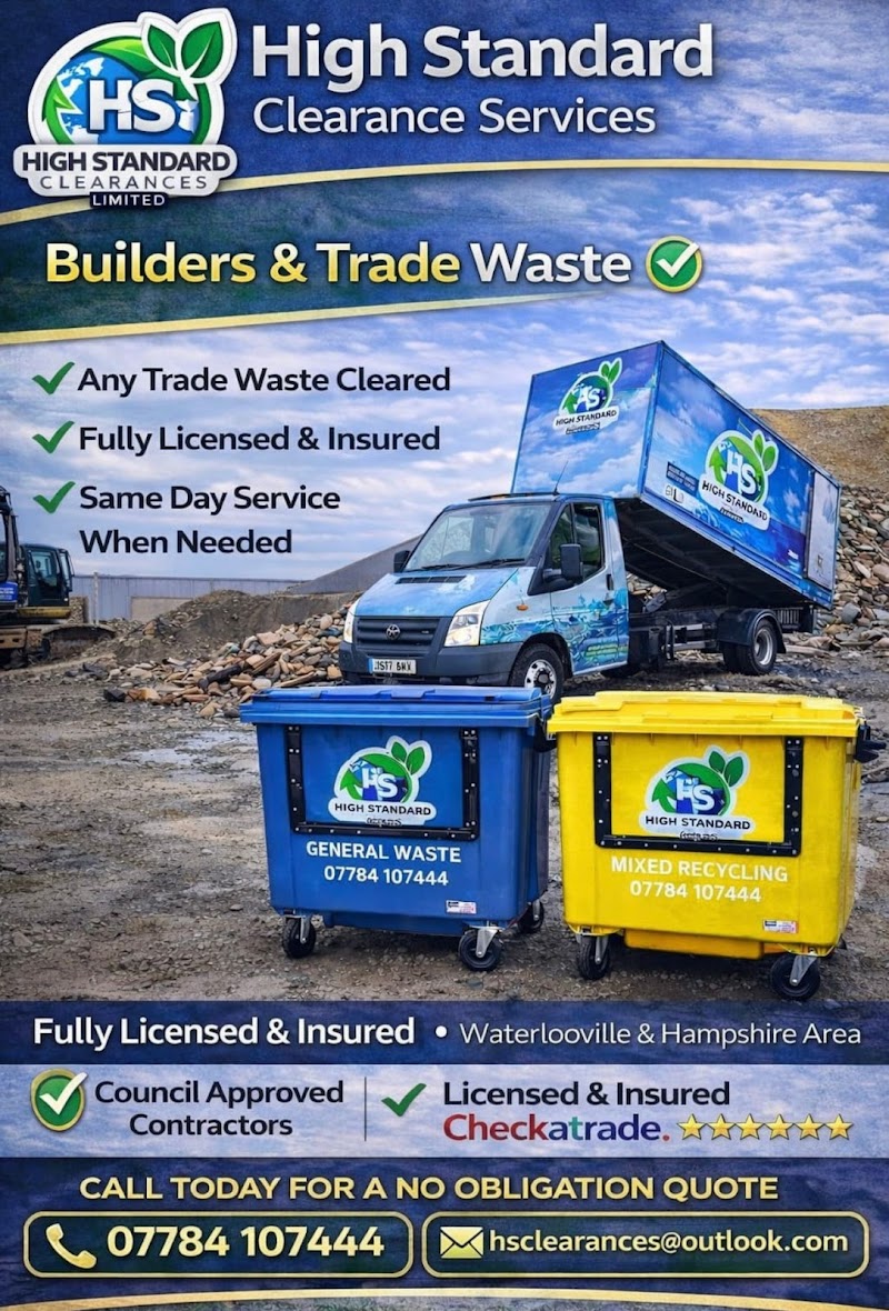 High Standard Clearances: Trusted House Clearance in Waterlooville